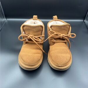 UGG Lace-Up Shearling Boots - Chestnut